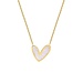 Sahira Jewelry Abigail Mother of Pearl Heart Necklace