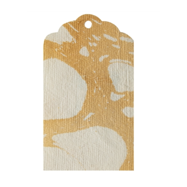 Gold Stone Marbled Tags