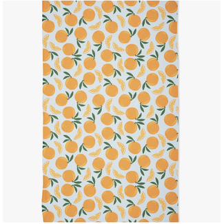 geometry Sweet Orange Tea Towel