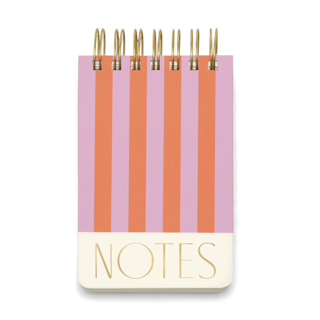 Twin Wire Notepad 4"x 6" - Stripes