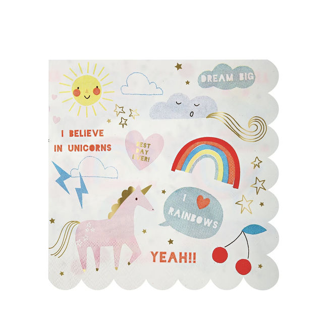 I believe in Unicorns Napkins - 16 ct