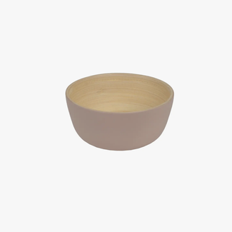 Mini Shallow Matte Bamboo Bowl - Blush
