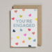 Riso Shapes - You'Re Engaged Card