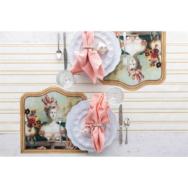 Antique Gold Stripe Runner