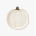 White Pumpkin Shaped Paper Plate