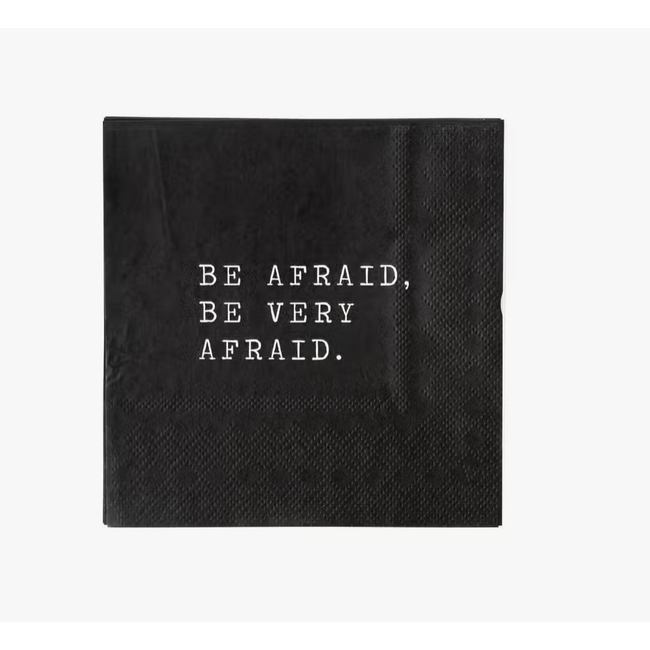 Party More Be Afraid Paper Cocktail Napkin