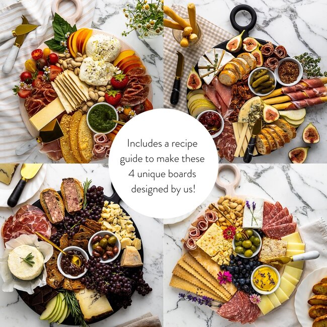 Host at Home- 10 Pc Board and Cheese Set, Black