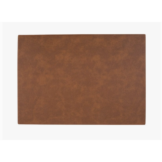 Faux Leather Double Sided Placemat -Tan