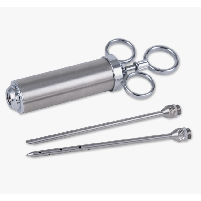 Stainless Steel Marinade Injector with 2 Tips