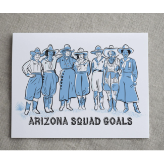 high jinks Arizona Squad Goals  Letterpress Card