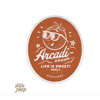 high jinks Arcadia Sticker