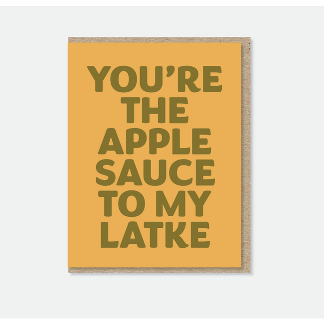 Applesauce + Latke Hanukkah Card