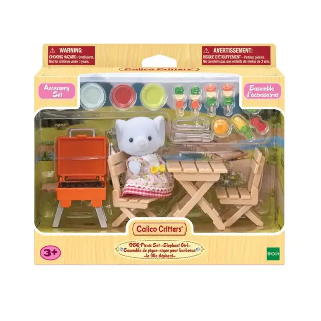 Calico Critters BBQ Picnic Set - Elephant Girl