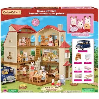 calico critters Red Roof Grand Mansion Gift Set