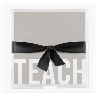 Acrylic Notepaper Tray - Teach