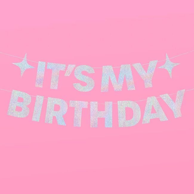 It's My Birthday Banner  - Shimmer