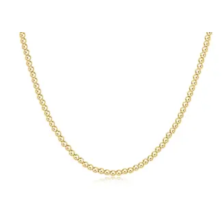 17" CHOKER CLASSIC GOLD 3MM BEAD