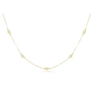 15" CHOKER SIMPLICITY CHAIN GOLD - CLASSIC 4MM GOLD