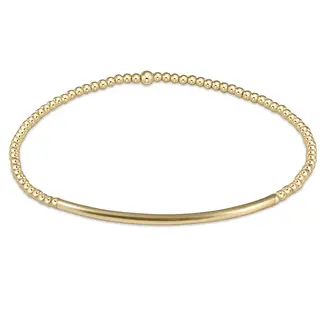 CLASSIC GOLD 2MM BEAD BRACELET - BLISS BAR GOLD