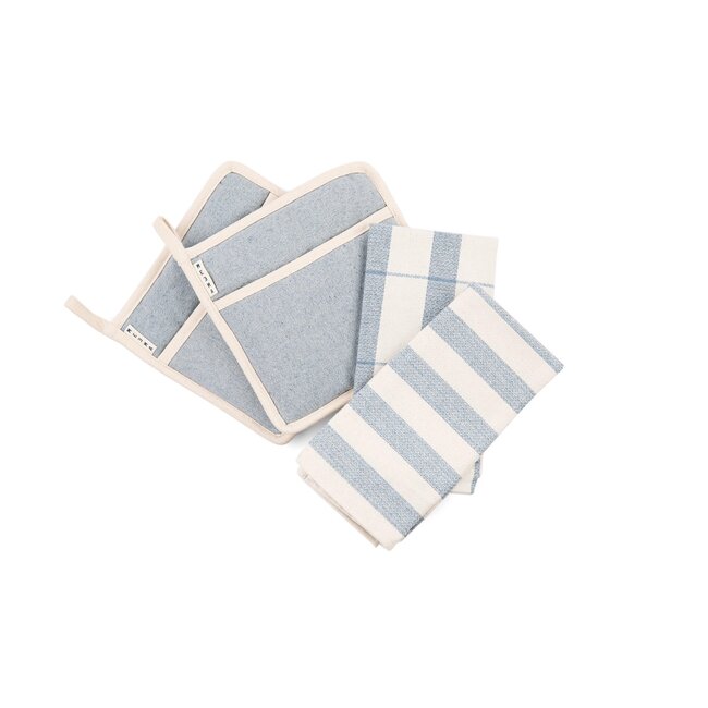 Pot Holder and Dish Towels Set/4