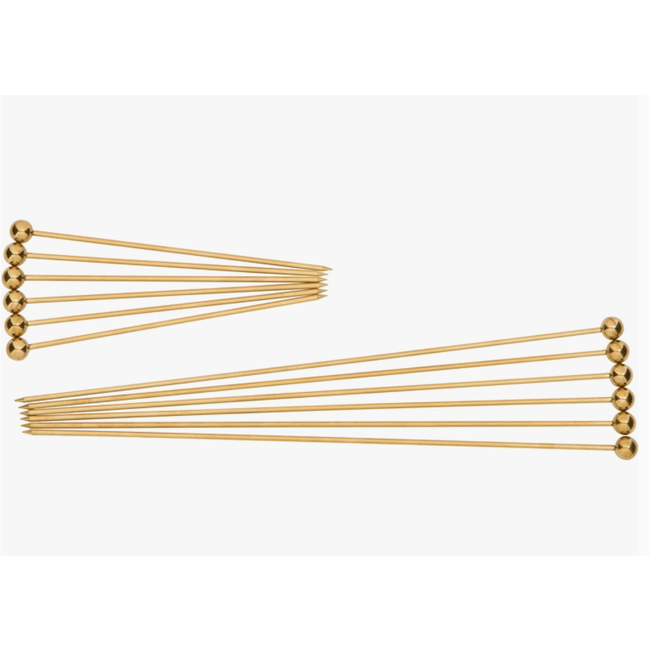 Gold Combo Cocktail Picks - 12pc