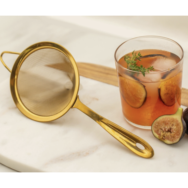 Fine Mesh Cocktail Strainer Gold