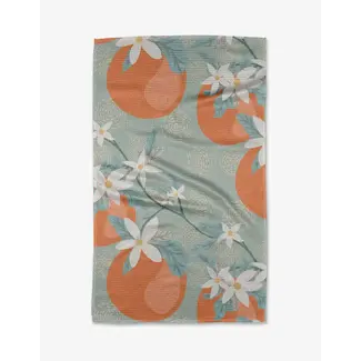 geometry Orange Blossom Tea Towel