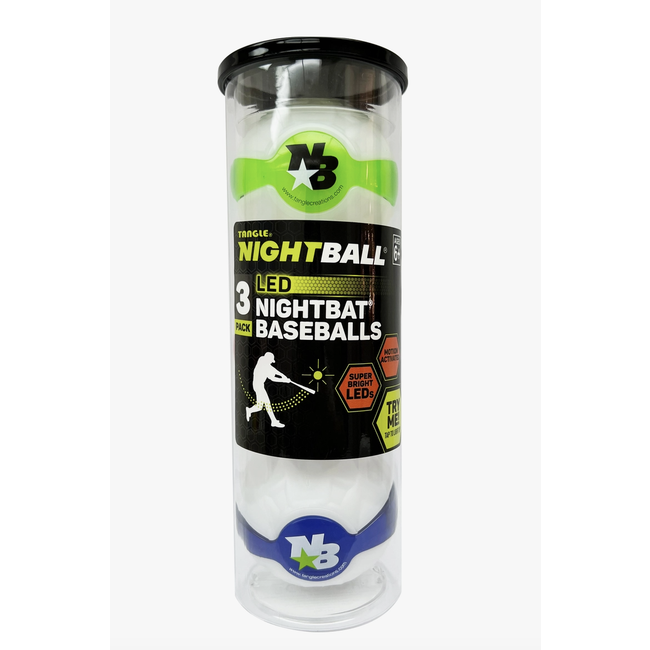 NightBall Baseball 3-pack