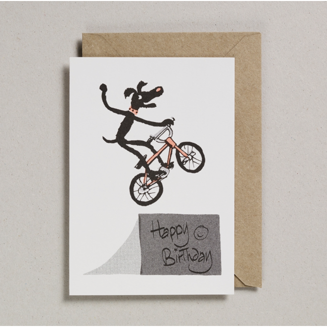 Rascals Card - Stunt Bike Dog