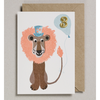 Confetti Pets Card - Lion Age 3