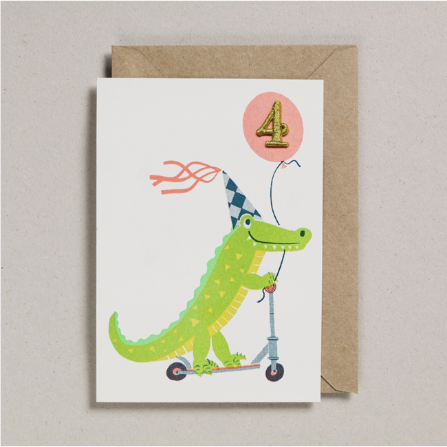 Confetti Pets Card - Age 4 Croc