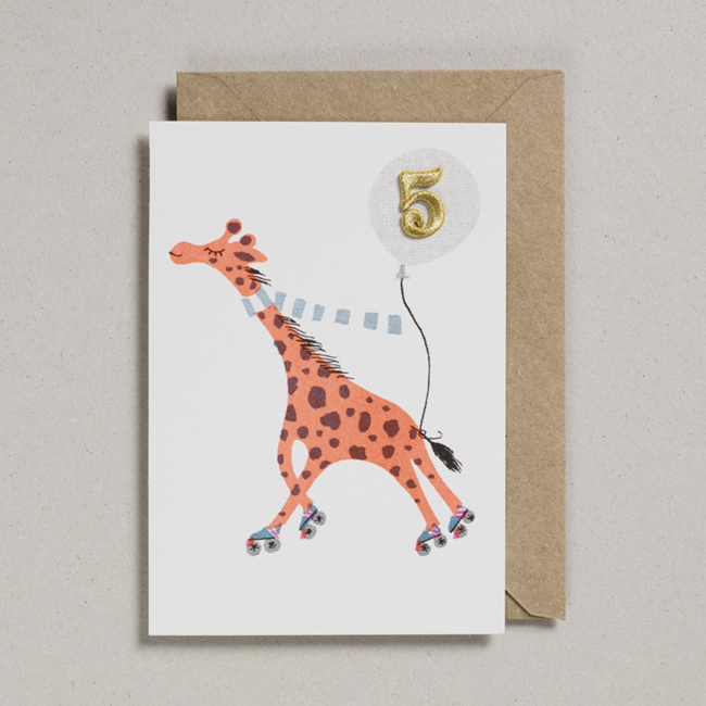 Confetti Pets Card - Giraffe Age 5
