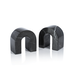 Marquino Set Black Marble Bookends