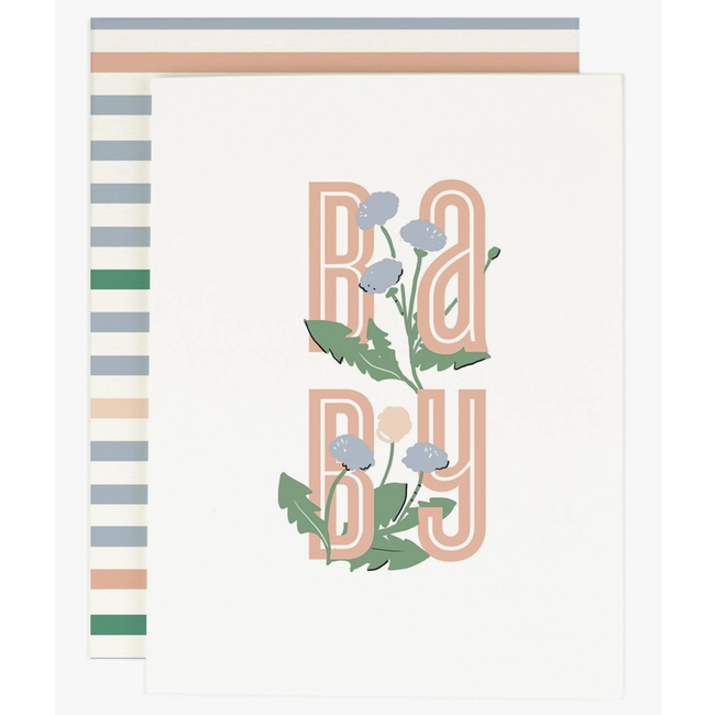 Baby Lettered  Card