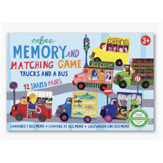 Trucks and A Bus Little Matching Game