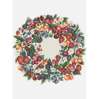 Die-Cut Berry Wreath Placemat