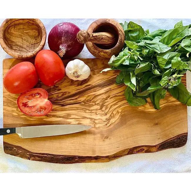 Rustic Olive Wood Cutting Board | 12"