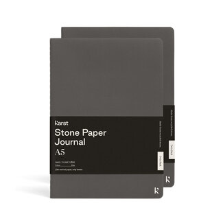 A5 Softcover Daily Journal Twin Pack - Slate