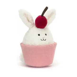 jellycat Dainty Dessert Bunny Cupcake