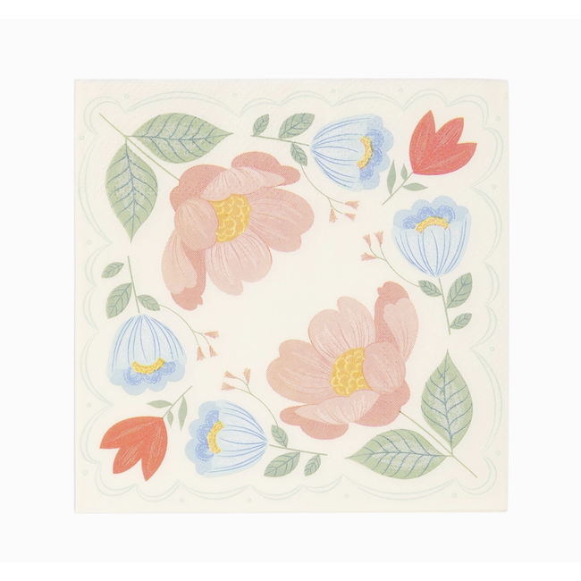 Floral Corner Napkins