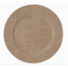 Natural Wood Linen Round Plastic Charger Plate