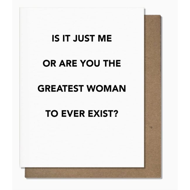 Greatest Woman - Friendship Card