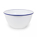 crow canyon Vintage Large Salad Bowl - Blue Rim