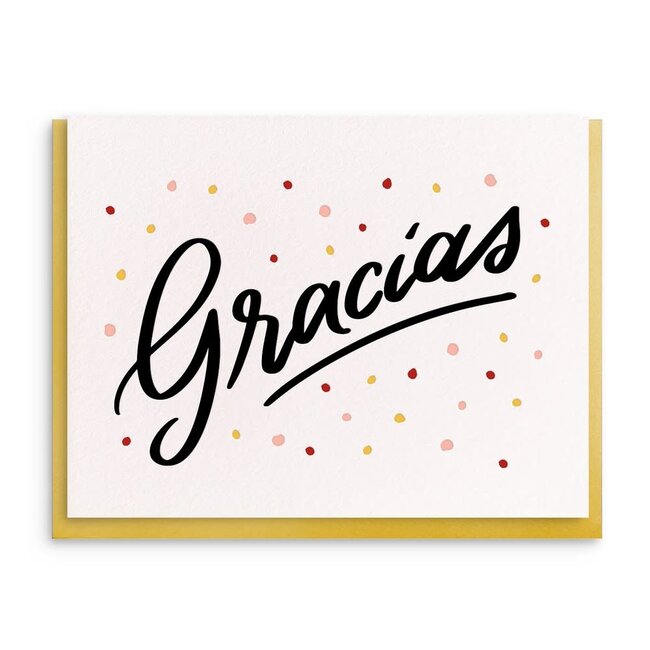 Gracias - Letterpress Thank You Greeting Card