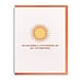 Sunshine Letterpress Card