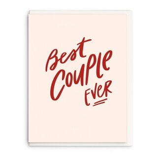Best Couple Ever - Letterpress Wedding Greeting Card