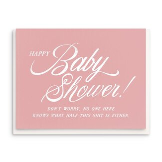 Shower Day - Foil Baby Greeting Card