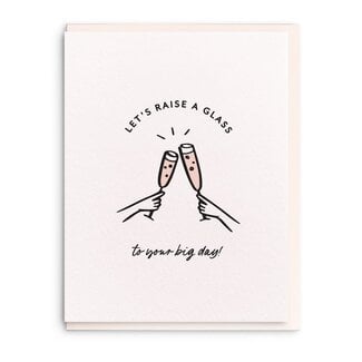 Your Big Day - Letterpress Congratulations Greeting Card