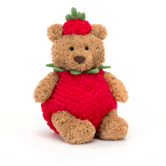 jellycat Bartholomew Bear Strawberry