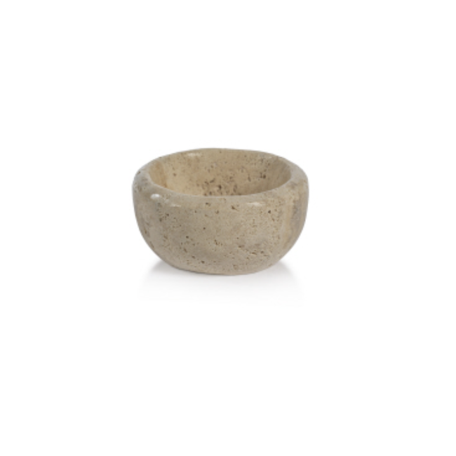 MultiServe Beige Travertine Bowl 3" x 1.5"